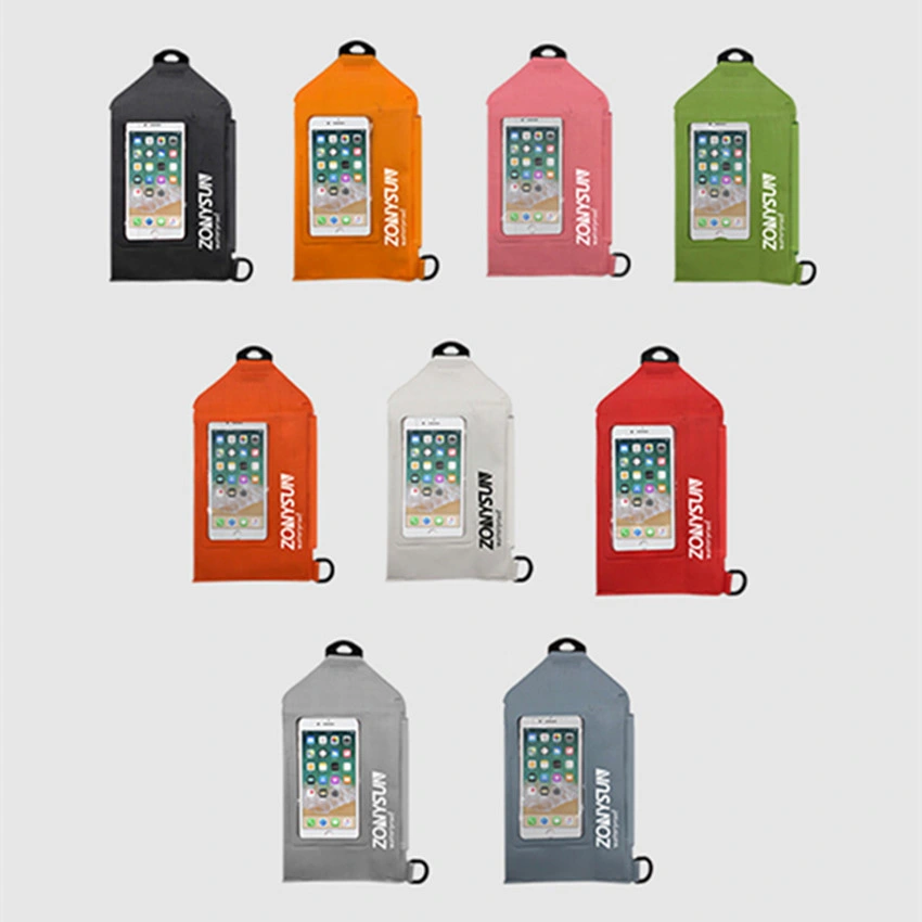 2021 Wholesale PVC Outdoor Cycling Waterproof Bag Transparent Sling Bag Mobile Phone Bags
