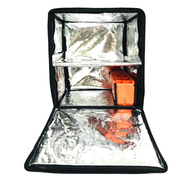 Double Layers Motorcycle Ice Cooler Delivery Bag Pizza Bag Food Delivery Bag