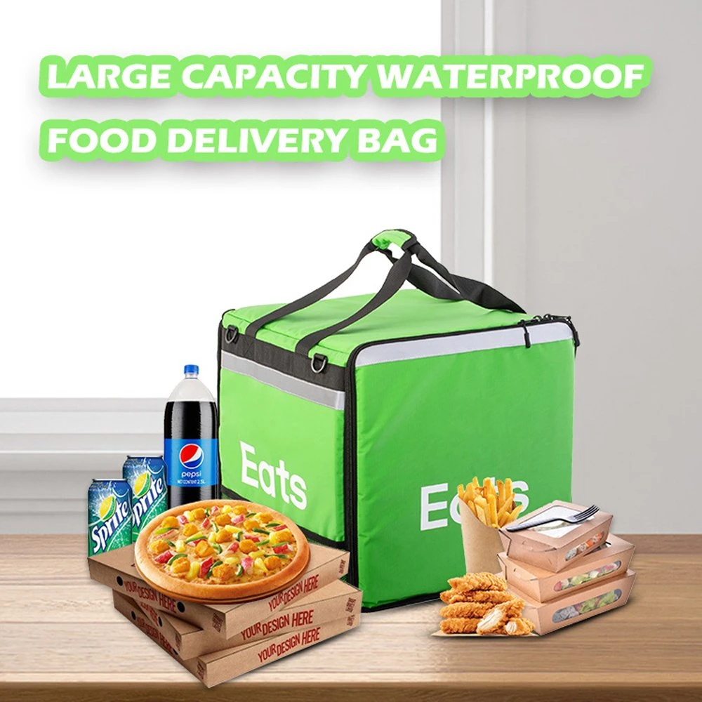 High Quality Popular Design Custom Printed Lunch Thermal Food Delivery Insulated Cooler Bag