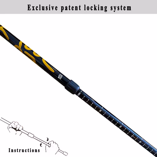 Fashionable Carbon Fiber Telescopic Walking Hiking Trekking Poles